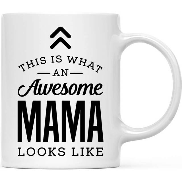 Andaz Press 11oz Ceramic Coffee Tea Mug Gift  This is What an Awesome Mama Looks Like  1Pack  Birthday Gift Ideas Coworker Him