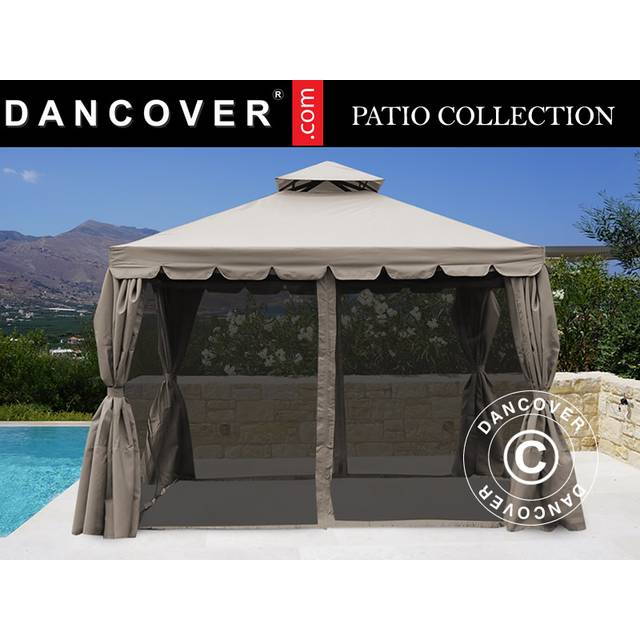 Dancover - Gazebo Osiris 4x4 m, Dark beige