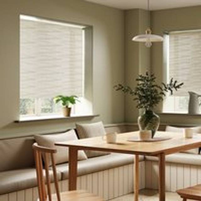 Semi Sheer Bruges Roller Blind - Olive