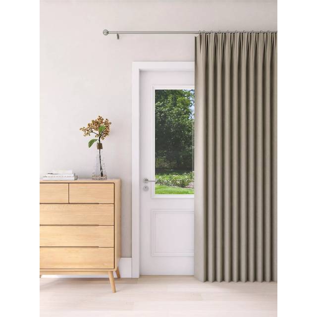 John Lewis Textured Weave Ultra Thermal Lined Pencil Pleat Door Curtain