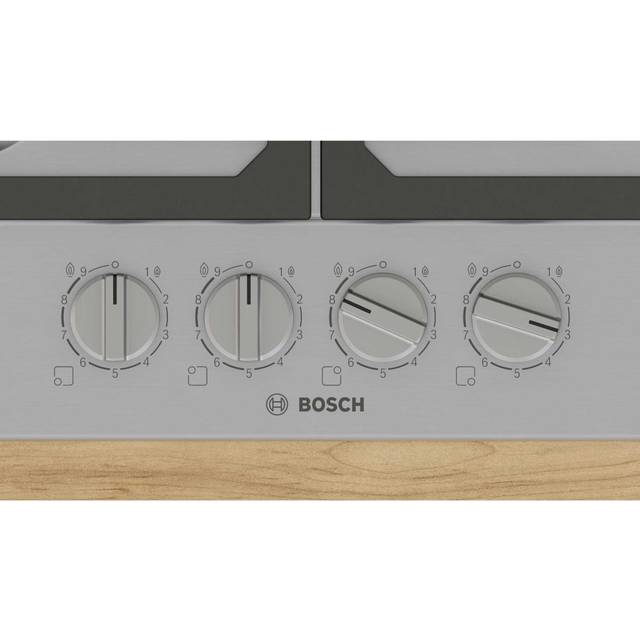 Bosch PCP6A5I90 60cm Gas Hob - Stainless Steel