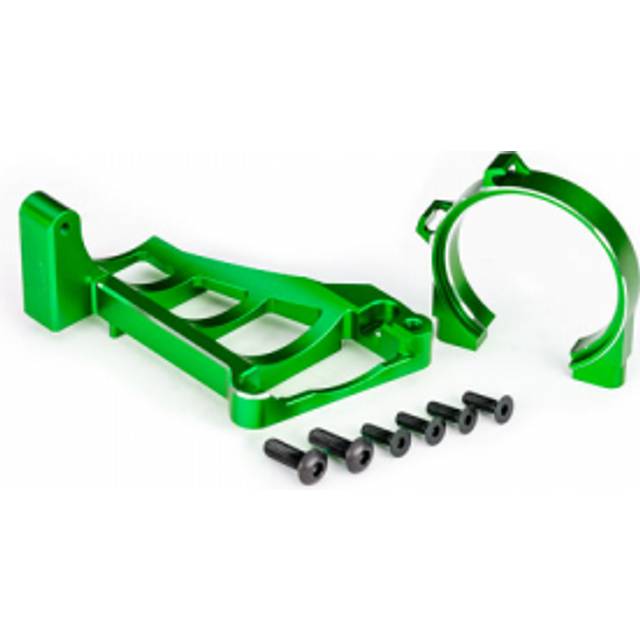 Traxxas Motor Mounts Front Rear Set Alu Green