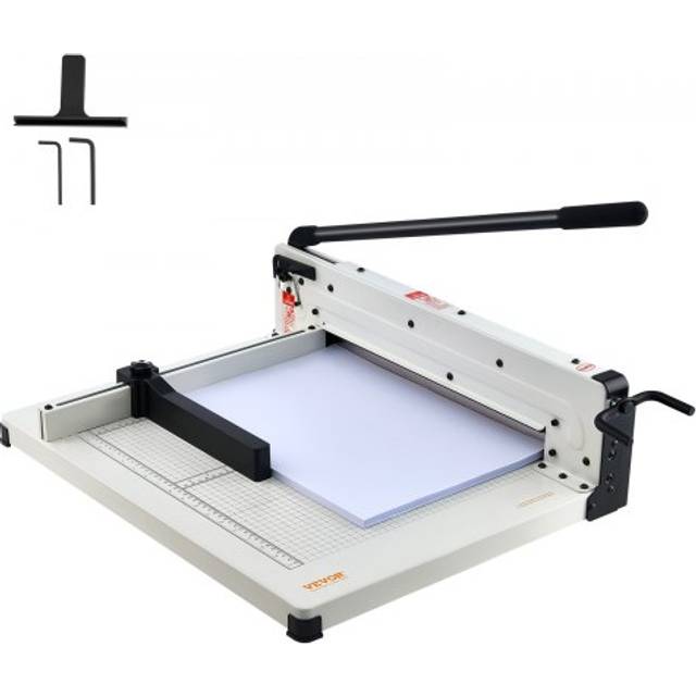 VEVOR Heavy Duty Paper Cutter, 17" Industrial Commercial Guillotine Paper Cutter for A3 Paper, 400 Sheet Capacity, Solid Steel Construction, Stack
