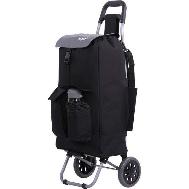 Hoppa Fully Insulated Lightweight 2022 Model 2 Wheeled Large 42Litre Capacity Shopping Trolley Bag 95cm, 2.1kg with Shoulder Strap
