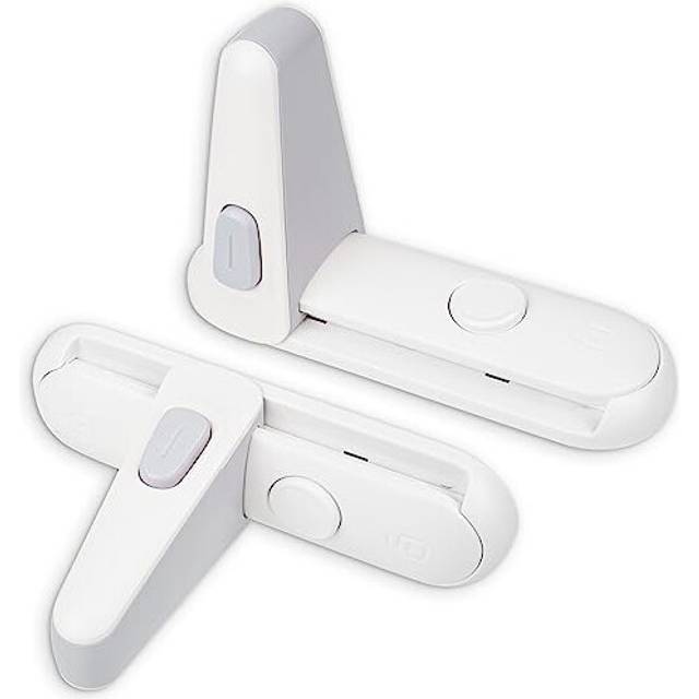 Door Handle Lock, 2 pcs, White, for Children and Pets, Prevents Opening of Doors, Child Proof Door Lock, Toddler Door Latch, Baby Safety Door Blocker,