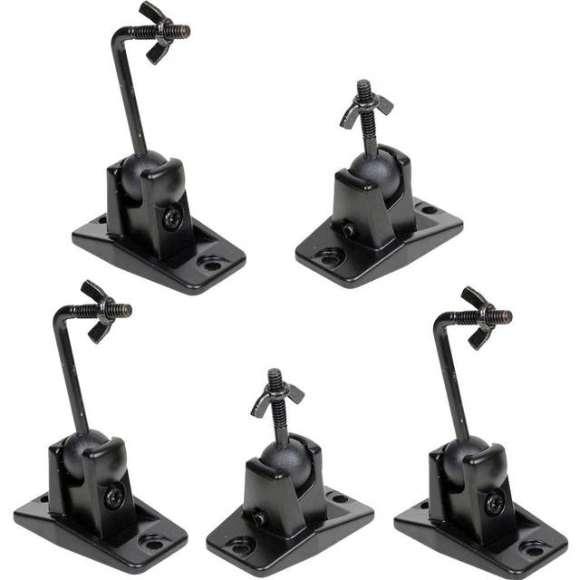 VideoSecu 5 Black Universal Satellite and Audio Speaker Mount Bracket