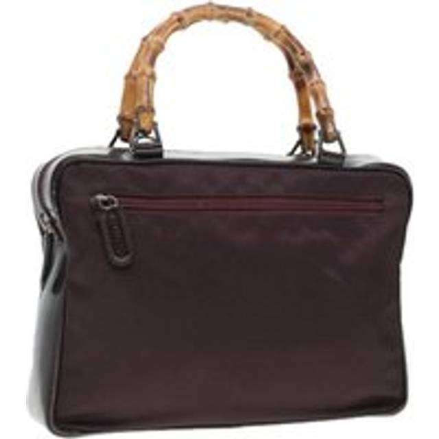 Womens Preloved Bamboo Top Handle Bag Model Wo - Brown Handbags - One Size