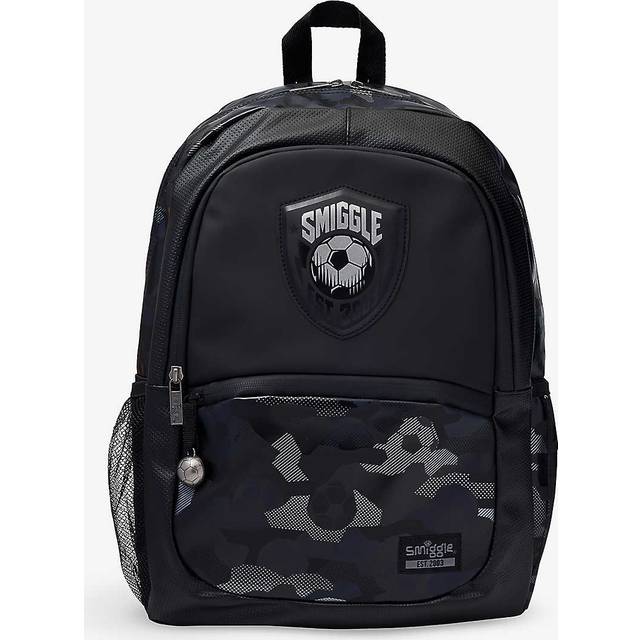 Smiggle Girls Black Kids Assist Classic Football Woven Backpack - BLACK
