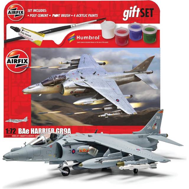 Airfix Hanging Model Aircraft Kits - BAE Harrier GR.9A Model Building Set, 1:72 Scale Model Plane Kit for Adults