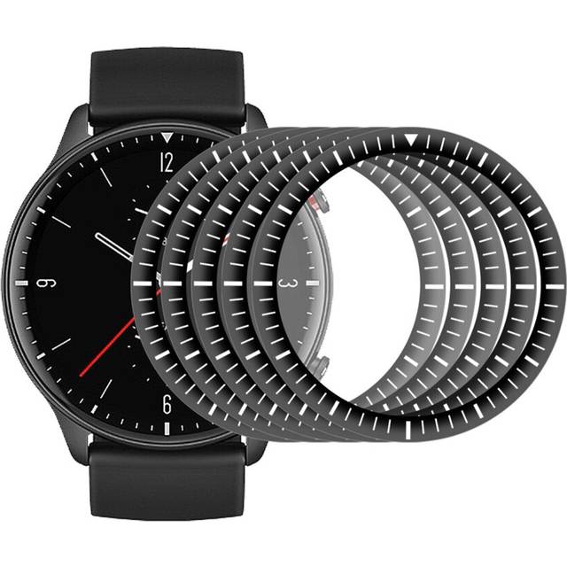 (NO.3) 3D Curved PC Soft Edge + PMMA Full Screen Coverage HD Watch Screen Protector Watch Film for Amazfit GTR 2