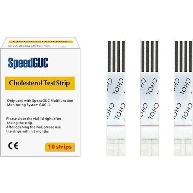 (10 Cholesterol Test Strips) 3 In 1 Multifunction Home Use Blood Glucose Meter