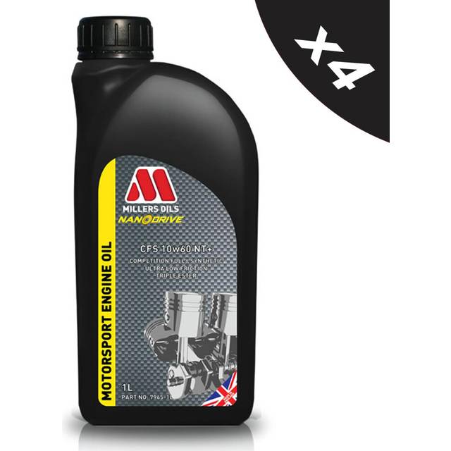 MILLERS 10W-60 Fully Synthetic Engine Oil Triple Ester M Sport Racing 4x1L
