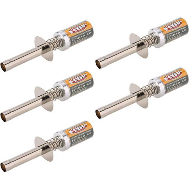 5X for 80101 1800MAh 1.2V Glow Plug Igniter RC Car 1/8 1/10 Rechargeable Igniter-Not Charger