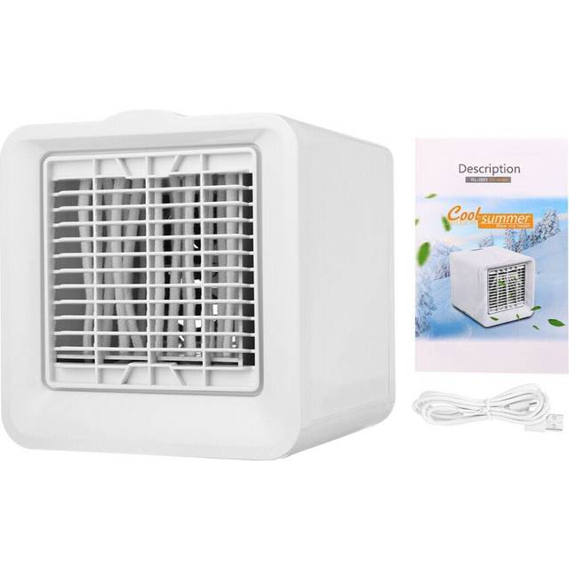 3 Gears Mini Air Conditioner Cooler Portable Cooling Fan Humidifier For Home