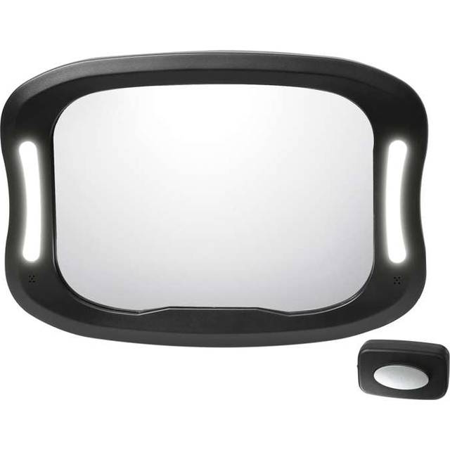 Kid'oh Bilspegel / backspeglar med LED-ljus - svart