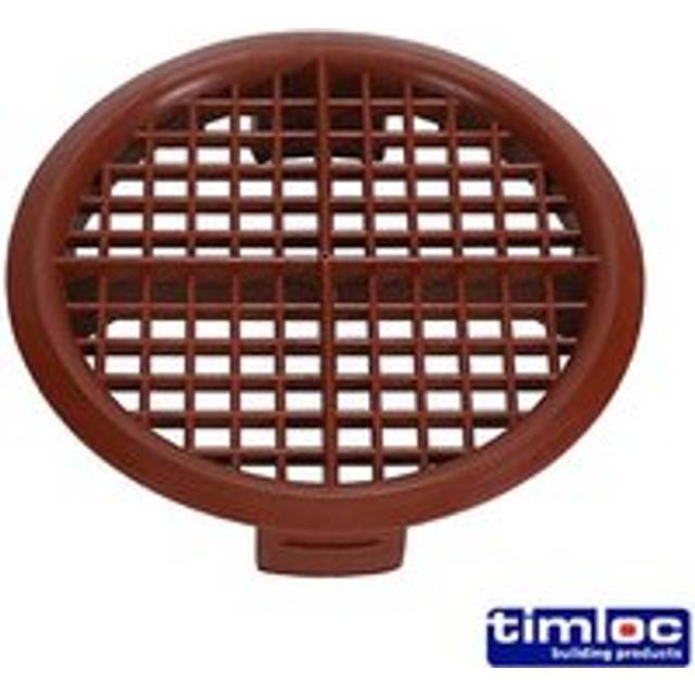 TIMCO Timloc Pushin Soffit Vent Brown 1142 - LOC1142 - Pack of 10- you get 4 - brown