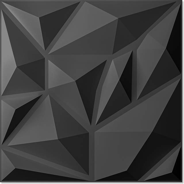 "Art3d 20 Pack Decorative 3D Wall Panels  19 Sq.Feet PVC Interior Wall D?cor  11.8""""""""x11.8""""""""  Black"