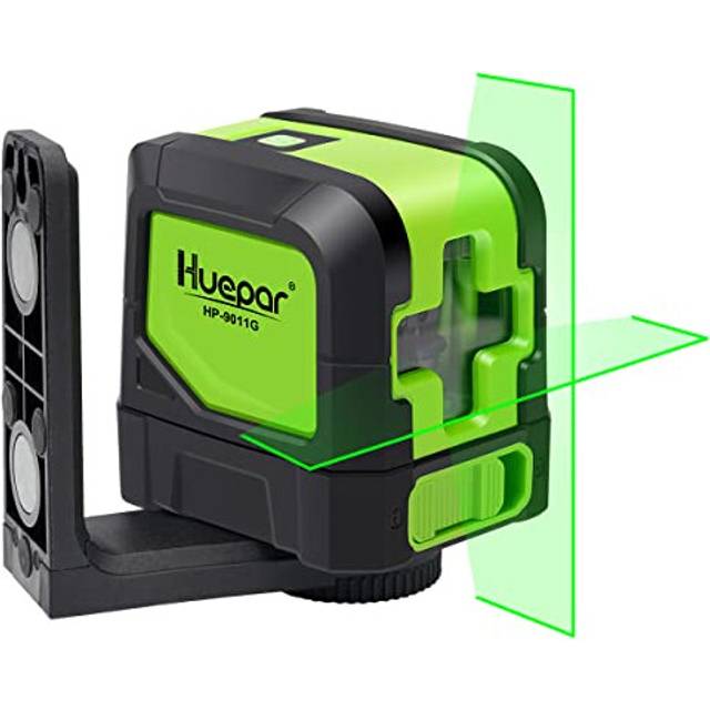 Huepar M-9011G Green Laser Level Cross Line Self Leveling Large Fan Angle 110 Horizontal + 110 Vertical Cross Green Beam Laser Lines Class 2 Standard