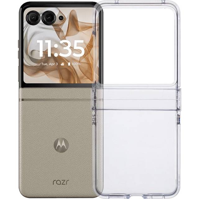 EIDERWOOD Motorola Razr 50 5G Crystal Clear Shockproof Skal Plast - Transparent