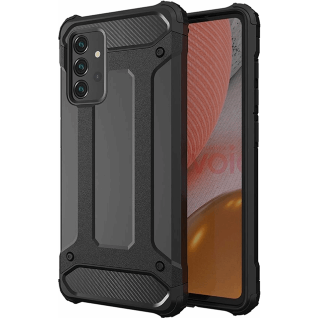 Hybrid Armor skyddsskal med tvådelad konstruktion till Samsung Galaxy A56 – Svart