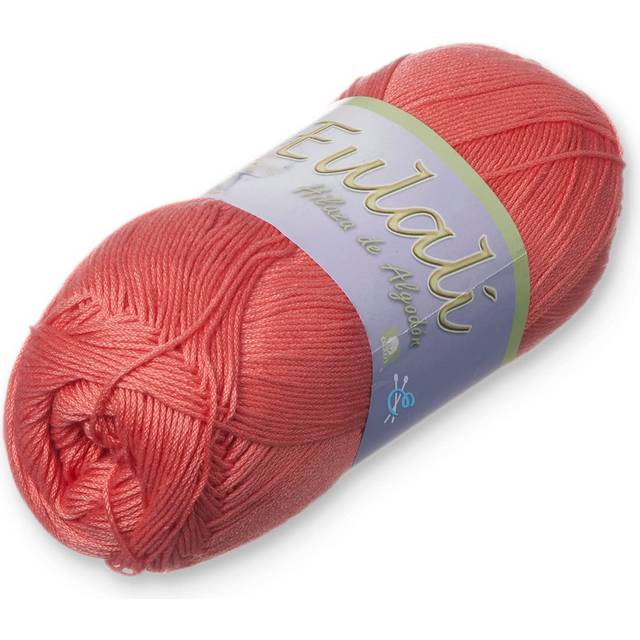 EULALI [100grs] by Omega - Bright 100% Mercerized Egyptian Cotton Thread - Color: 32 Coral