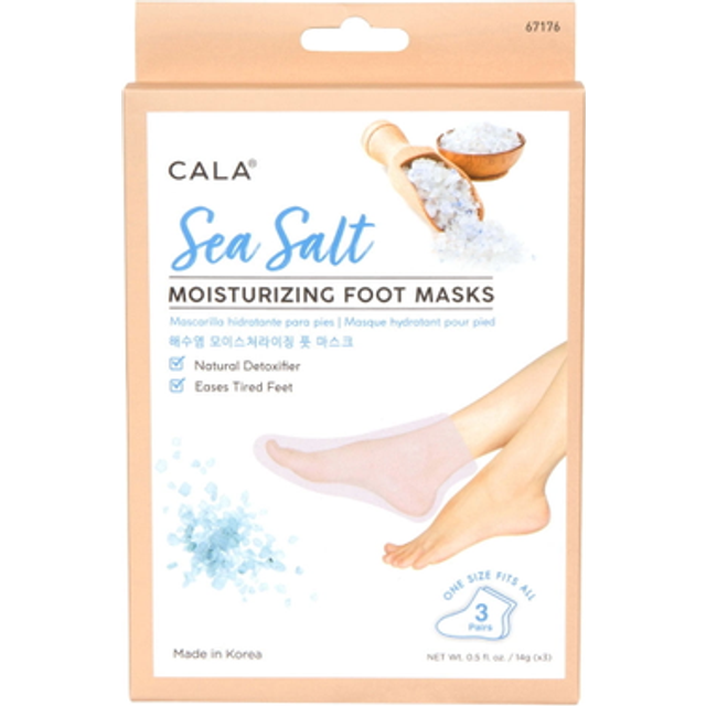 Cala Sea salt moisturizing foot mask 3 count  3 Count