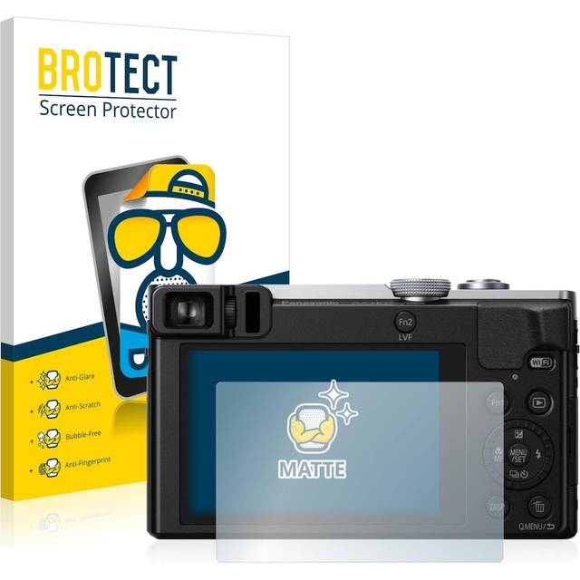 2x anti glare screen protector for panasonic lumix dmc-tz70 matte protection