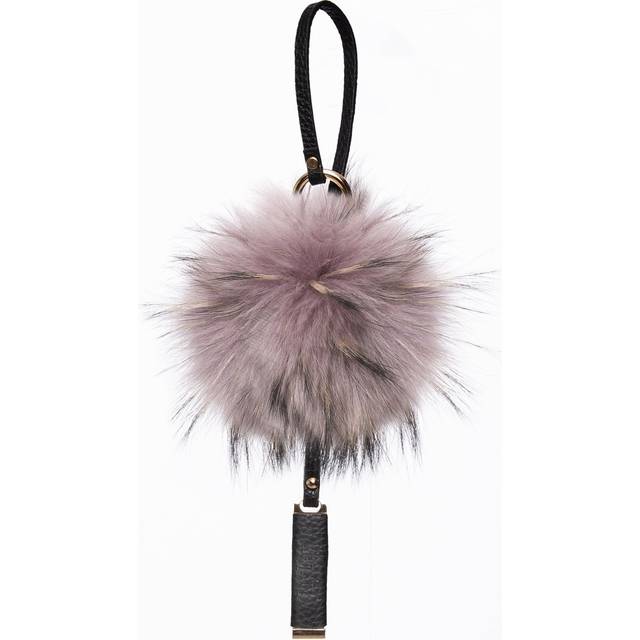 JAYLEY Pink Luxury Fox Fur Keyring With Gift Box Size: One Size