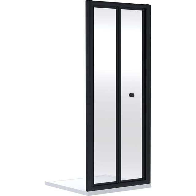 nuie Rene 1900 x 760mm Bi-Fold Shower Door - Black, Black