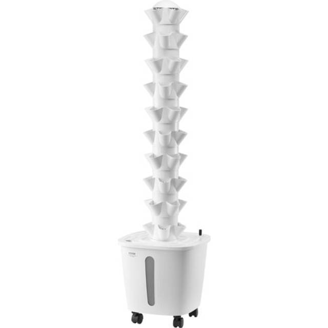 VEVOR Hydroponisches Anbausystem mit 4 Räder 50 Steckplätze Hydroponik Turm