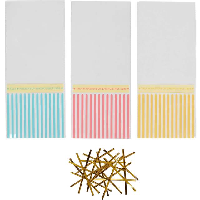 Tala Stripe Print Party Treat Bags, Pack of 20, Pastel