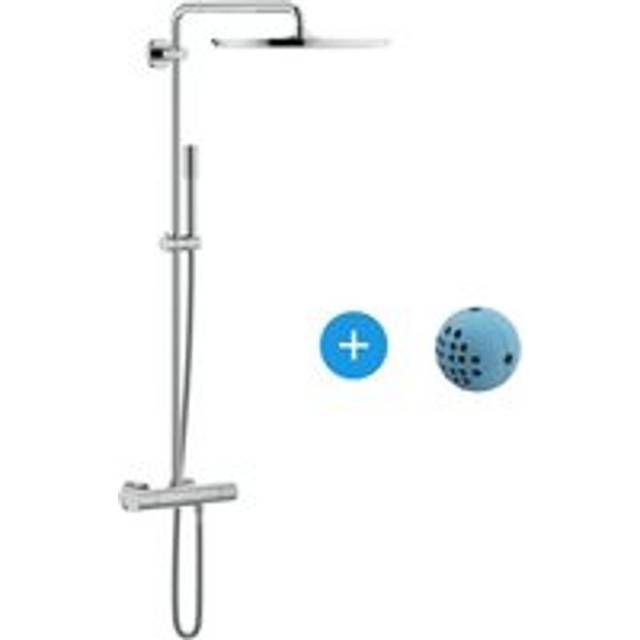 Grohe - Set Rainshower System 400 Shower system with thermostat for wall mounting + ips WashBall (27174001)