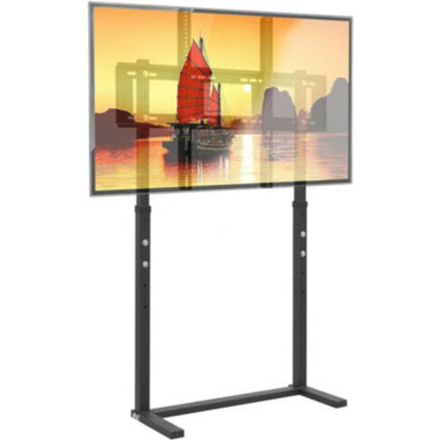 2-legs stable 32 45 50 55 60 65 70 75 85 90 100" led tv floor stand studio mount