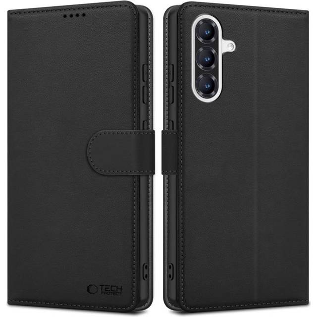 Samsung Galaxy A56 Tech-Protect plånboksfodral med magnet och stativ - Brun