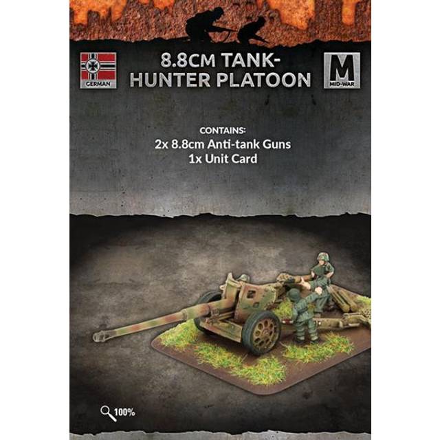 Battlefront Miniatures Flames Of War - German 8.8Cm Pak43 Tank Hunter Platoon (X2, Metal)