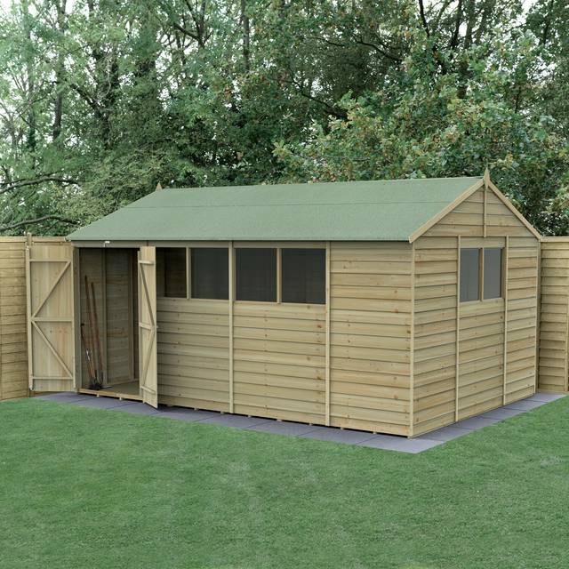 4LIFE Reverse Apex Shed 15x10 - Installation Included / Without Base / 6