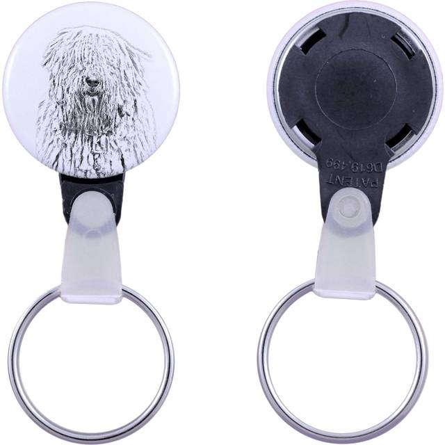 Komondor, Hungarian sheepdog, Mop Dog - keychain with a dog portrait, pendant with the brand's own Art-Dog graphics