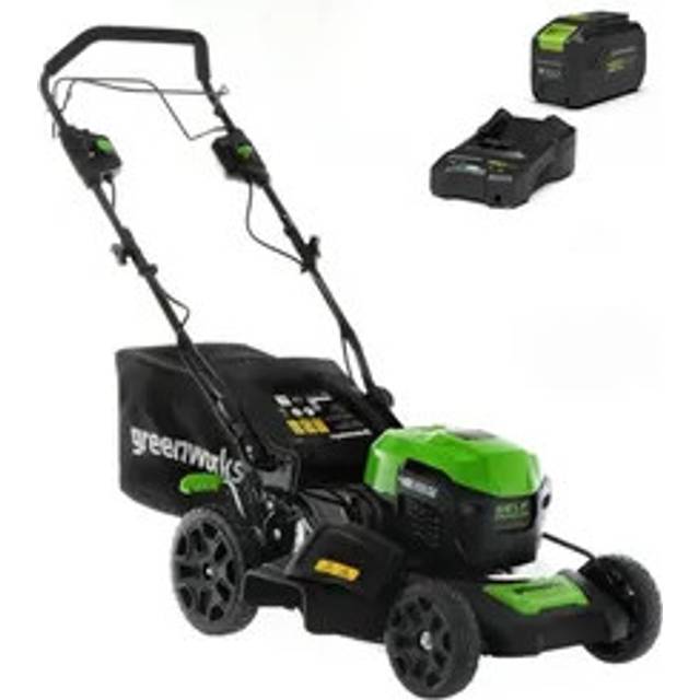 Greenworks Tools EU 48V DVT BL 46cm Lawn Mower SP med 4Ah Battery