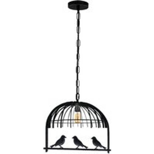 Bird Cage Ceiling Industrial Chandelier Loft Pendant Light With FREE Bulb~2256 - Black