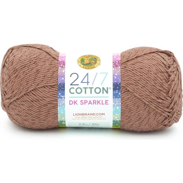 Lion Brand Yarn 24/7 Cotton Dk Yarn  1 Pack  Truffle