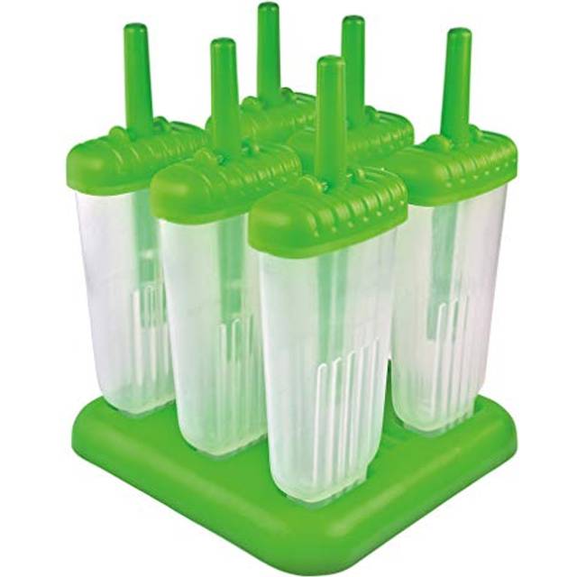 Tovolo Traditional Popsicle Making Tray Ice Pop Molds  Set of 6  Green