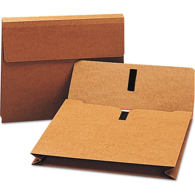 Smead 77142 2-Inch Exp Wallet with Hook and Loop Closure  Letter  Redrope
