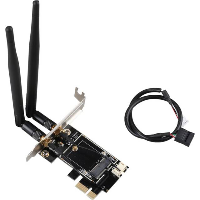 Desktop Wireless WiFi Bluetooth Network Card Adapter PCIe to M.2