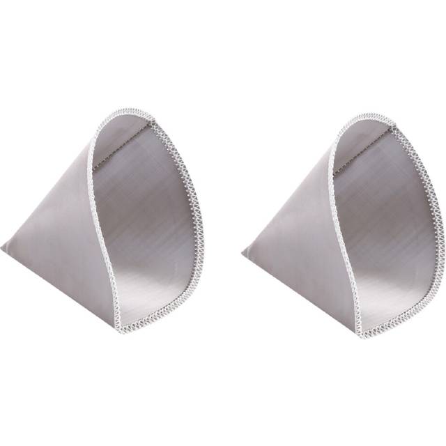 2X Reusable Pour over Coffee Filter Mesh Paperless Filte Cone 3 To 4 Cup Drip