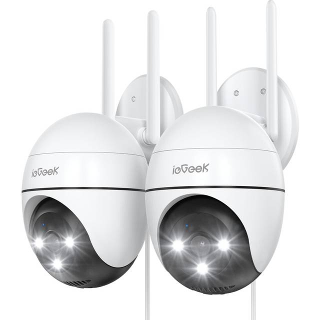 ieGeek 2K PTZ Security Camera Outdoor - CCTV Camera Systems Wireless Outdoor with 15M Color Night Vision,WiFi Home IP Camera with Human
