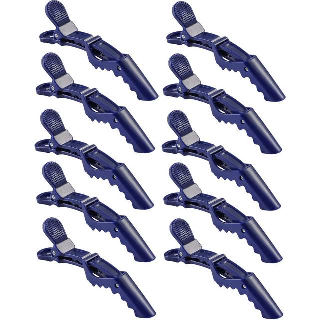 10pcsset Multicolor Croc Clips Transparent Plastic Hairdresser Clips Hair Styling Sectioning Barrettes Professional Non Slip Al