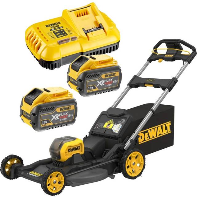 Dewalt DCMWP500X2 FlexVolt XR Brushless 53cm Push Lawn Mower 54V + Bag 2 x 9ah