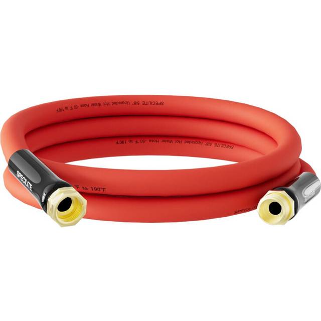 SPECILITE HotCold Short Water Hose 58 x 10 ft Heavy Duty Leader Garden Hose 50190 Flexible  Lightweight Rubber Hoses Wi