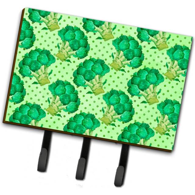 """""Caroline's Treasures Watercolor Broccoli Wall Hook  Triple  Multicolor"""""