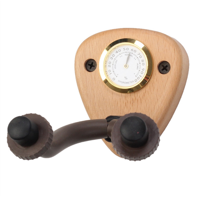 Guitar Holder Hook Stand Wall Mount Hanger Light Wood Color